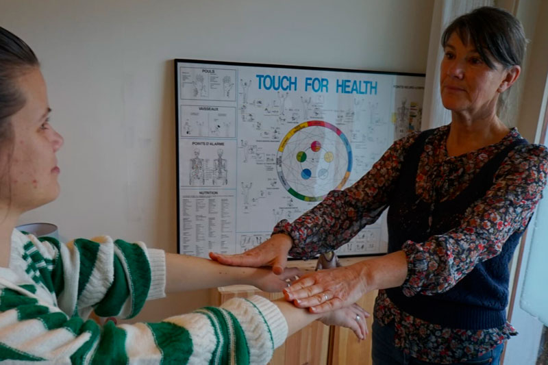 Séance de kinésiologie avec Marielle